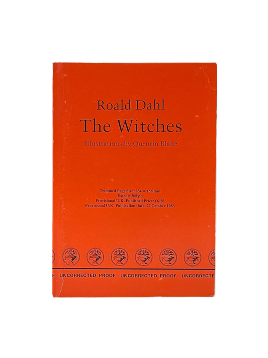 The Witches ~ Roald Dahl, Uncorrected Proof/ARC