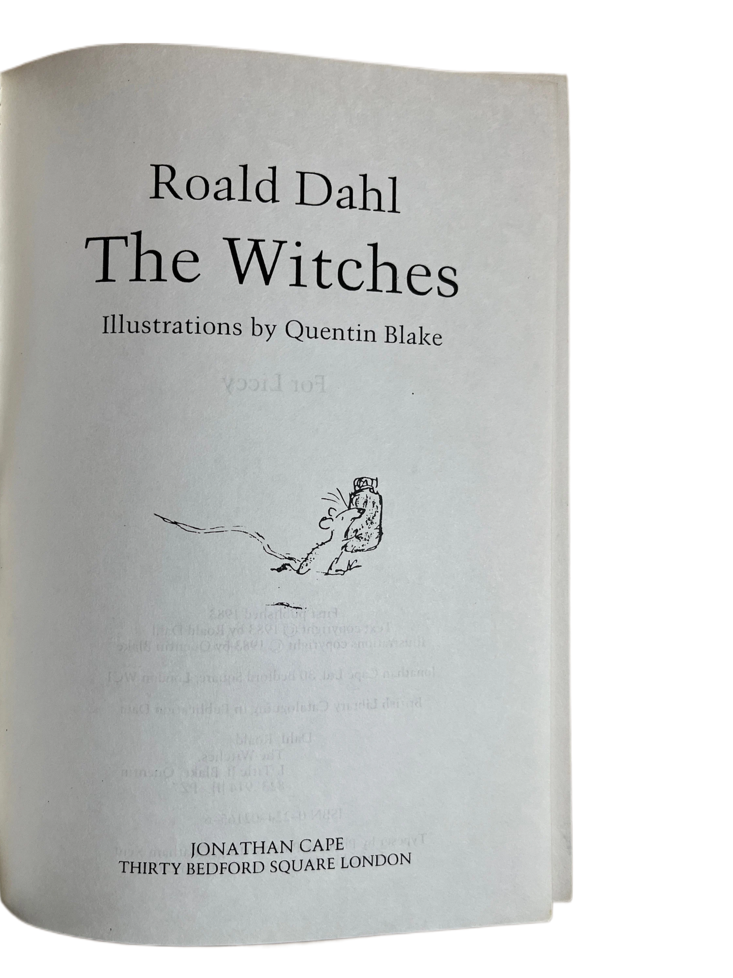 The Witches ~ Roald Dahl, Uncorrected Proof/ARC