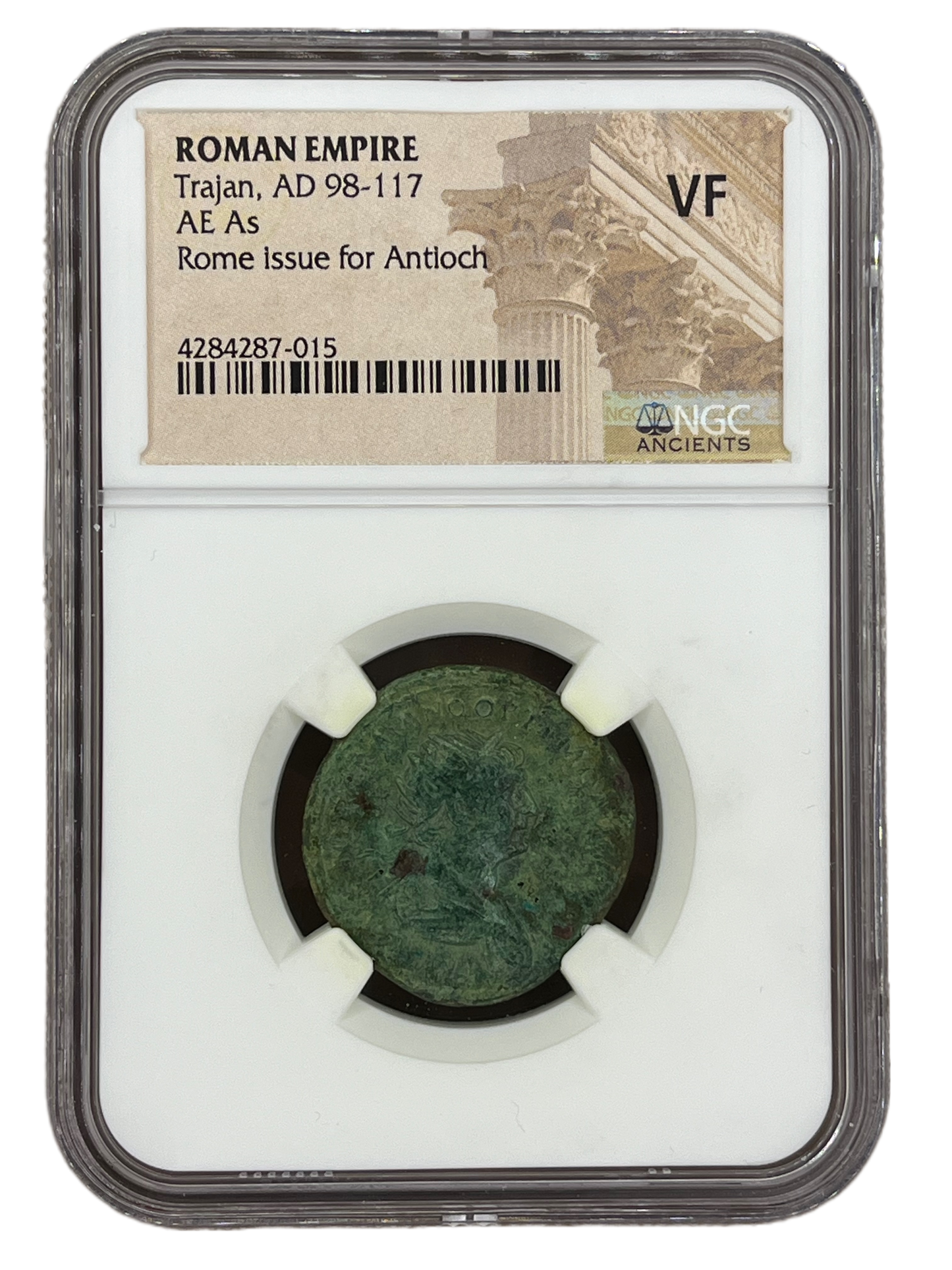 Trajan (98-117 AD) ~ AE As ~ NGC Very Fine