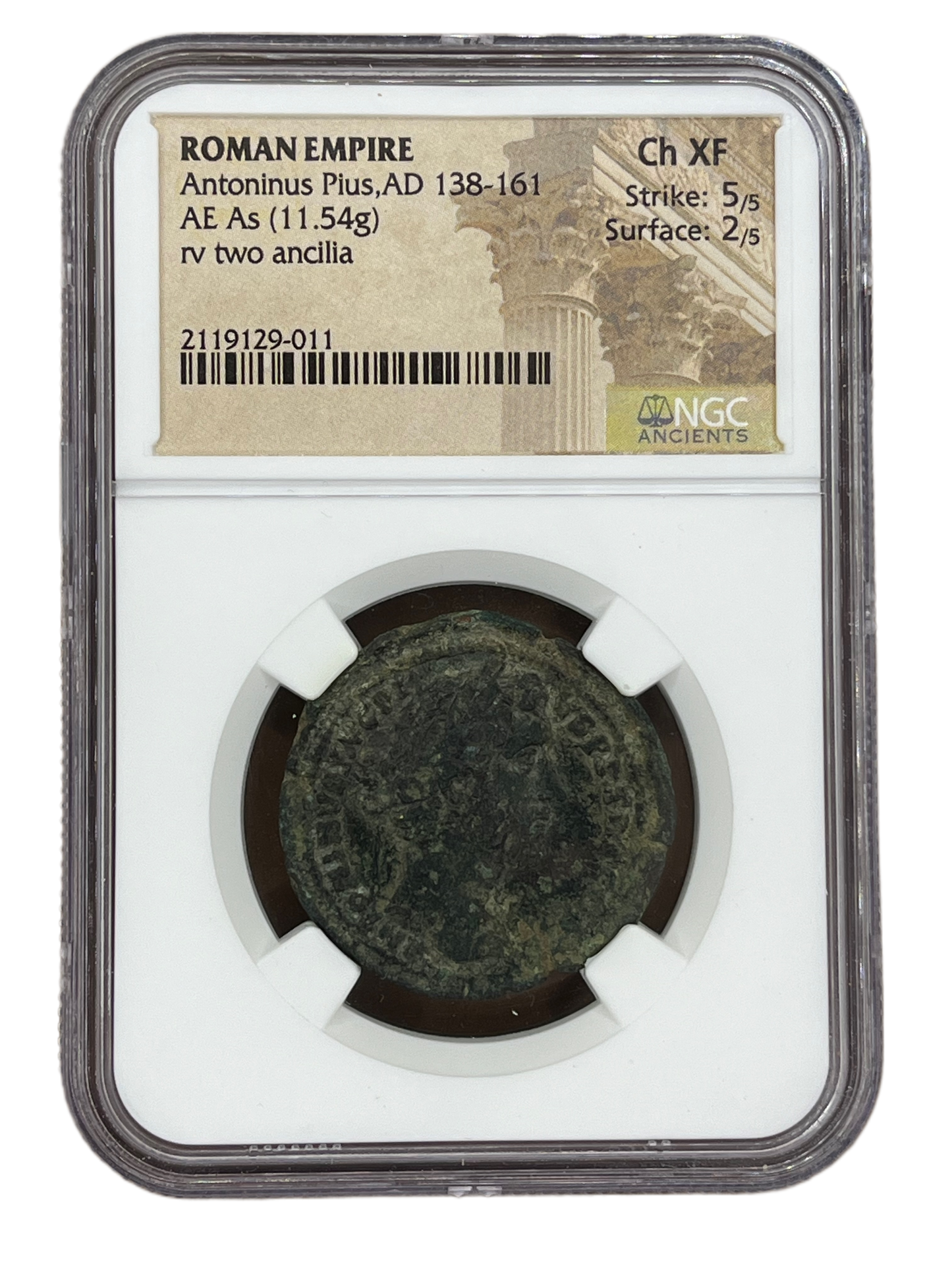 Antoninus Pius (138-161 AD) ~ AE As ~ NGC Extra Fine