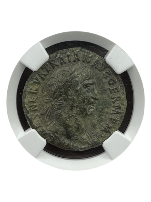 Trajan (98-117 AD) ~ AE As ~ NGC About Uncirculated