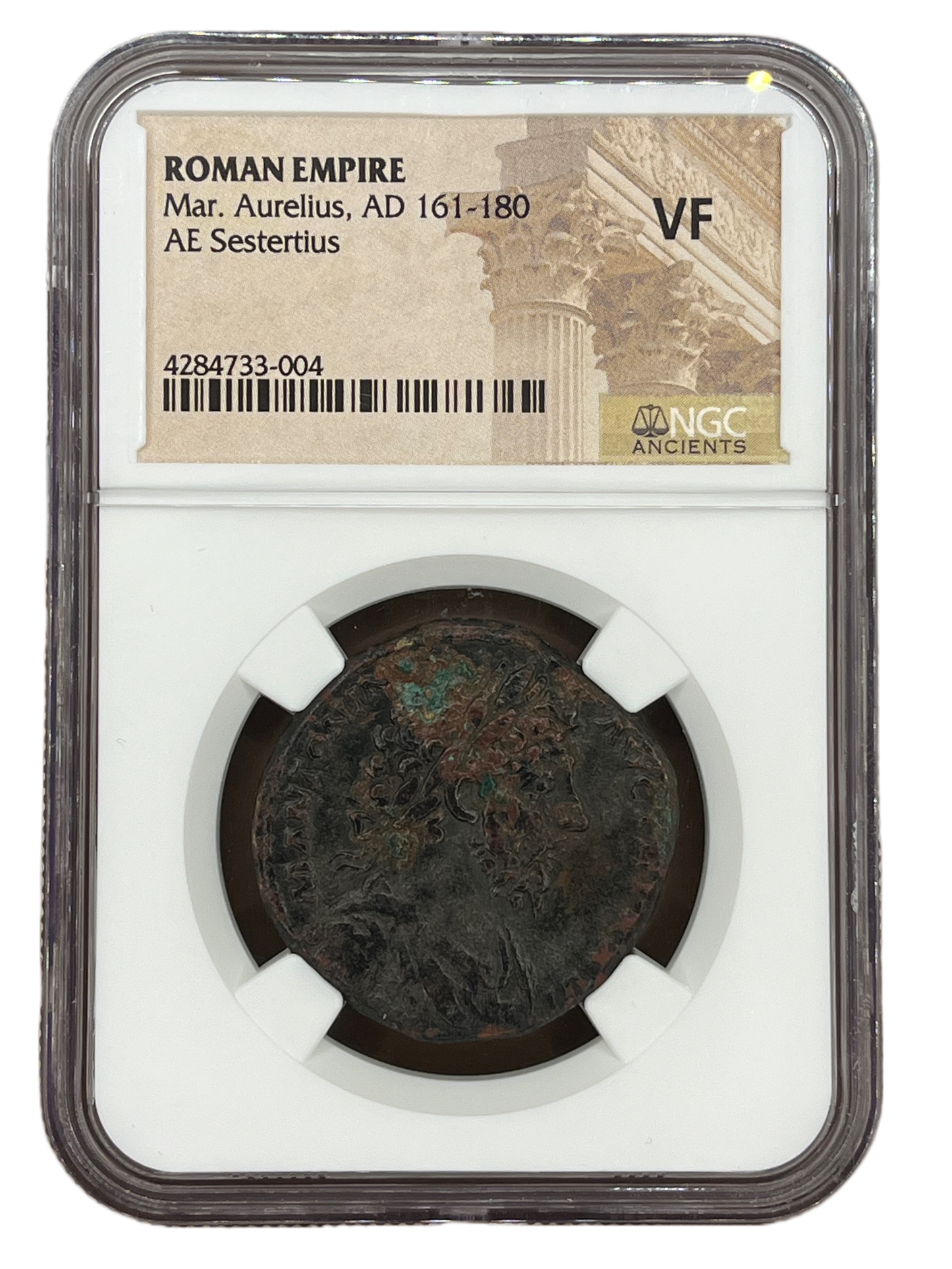 Marcus Aurelius (168-180 AD) ~ AE Sestertius ~ NGC Very Fine