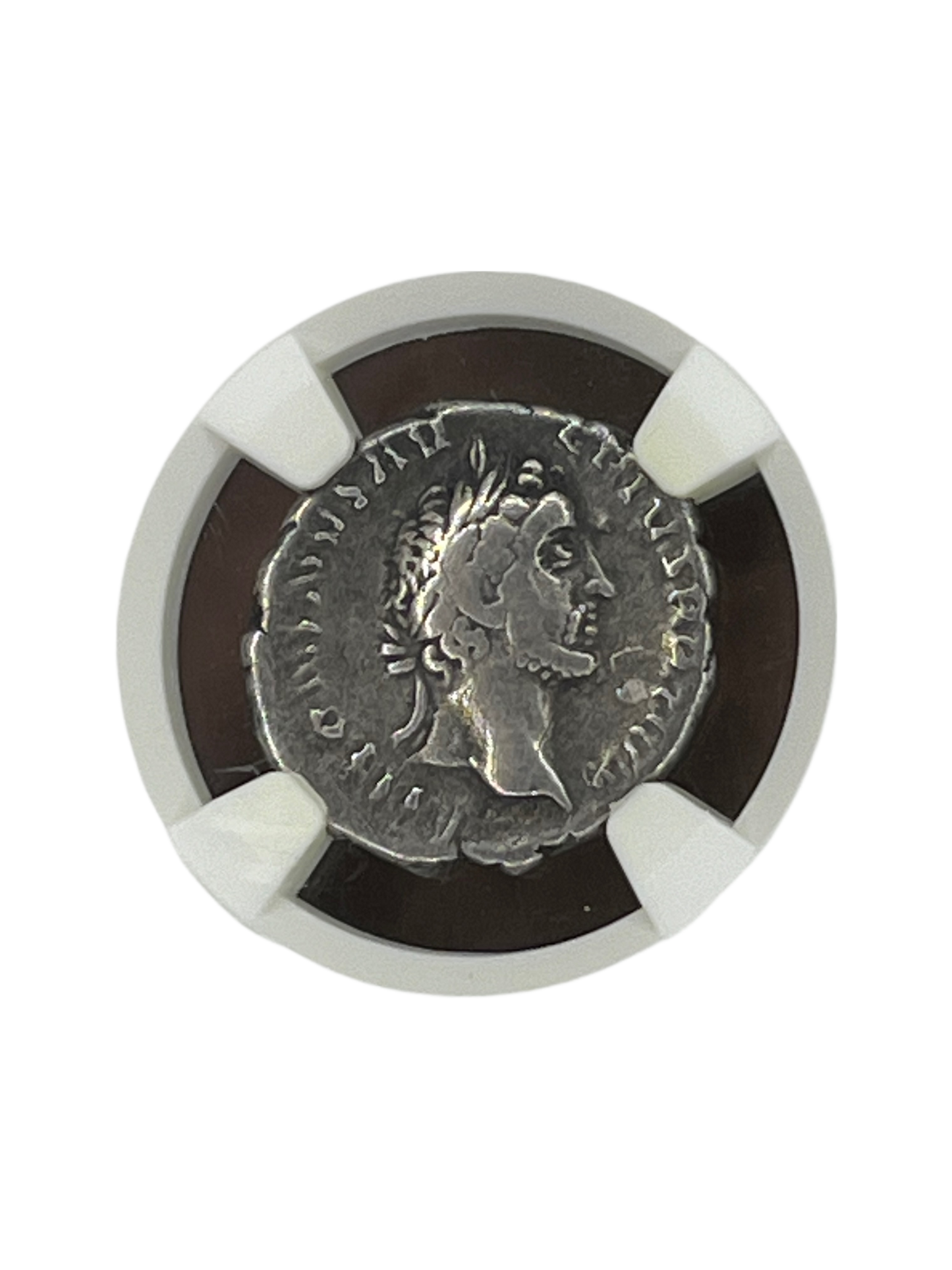 Barbarous Issue ~ Antoninus Pius Prototype (2nd Century AD) ~ AR Denarius ~ NGC Choice Fine