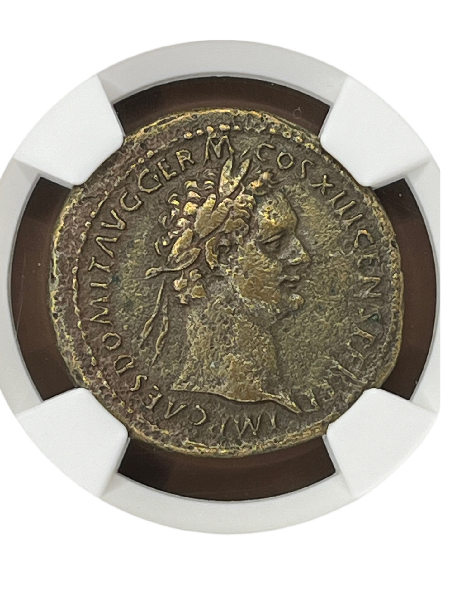 Domitian (81 -96 AD) ~ AE As ~ NGC Extra Fine