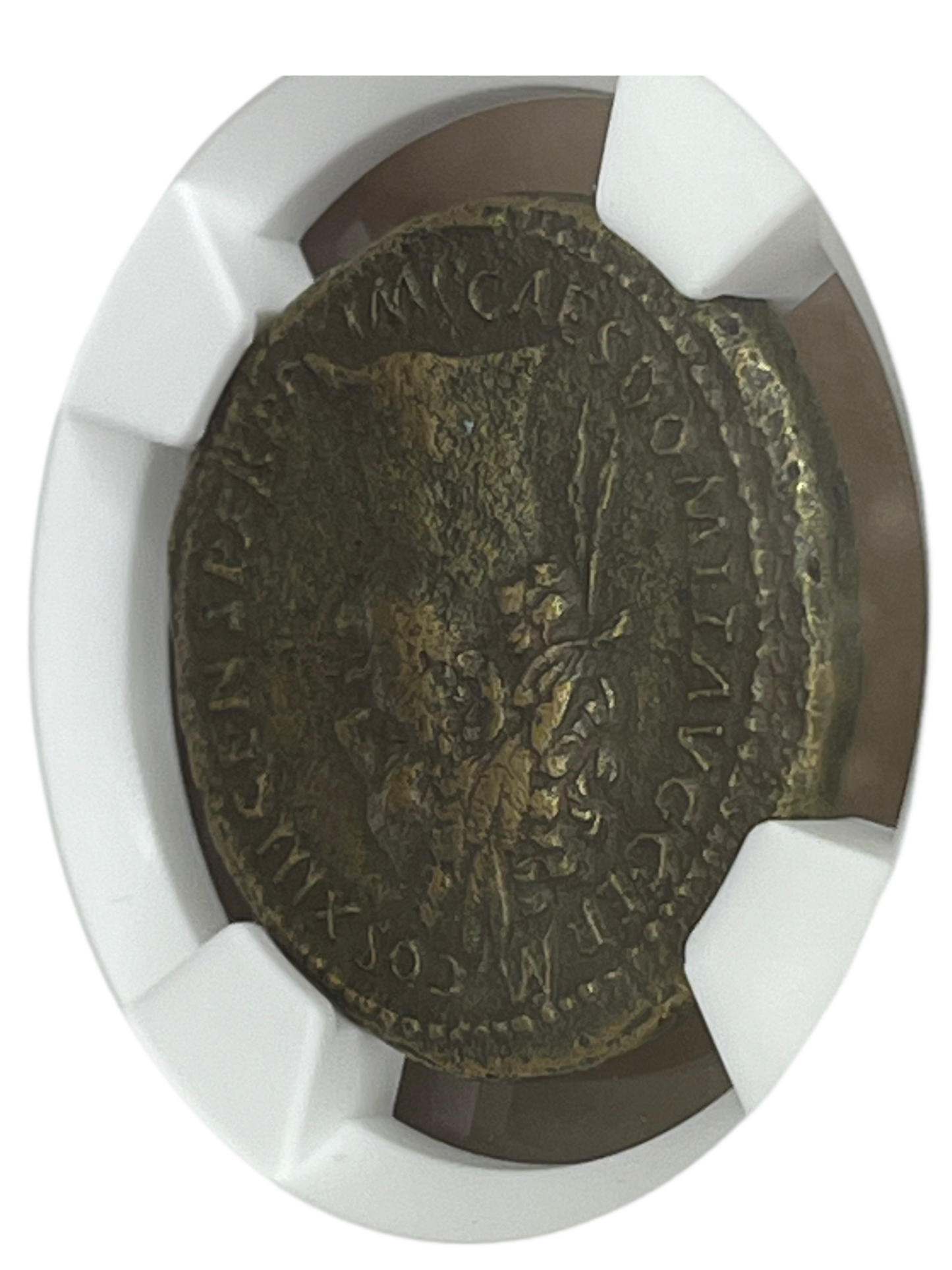 Domitian (81 -96 AD) ~ AE As ~ NGC Extra Fine