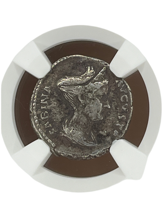 Sabina (128 - 137 AD) ~ AR Denarius ~ NGC Very Fine, Fine Style