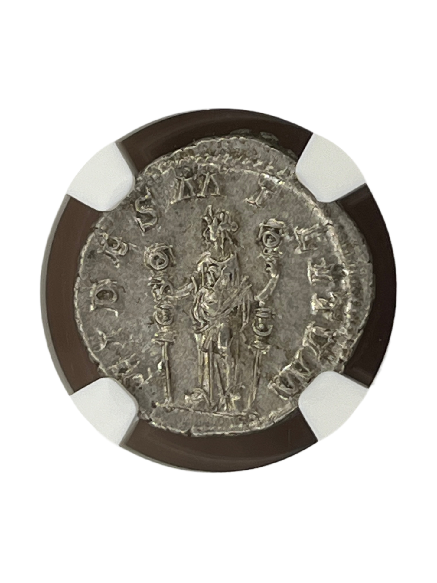 Maximinus I (235-238 AD) ~ AR Denarius ~ NGC About Uncirculated with Star (*)