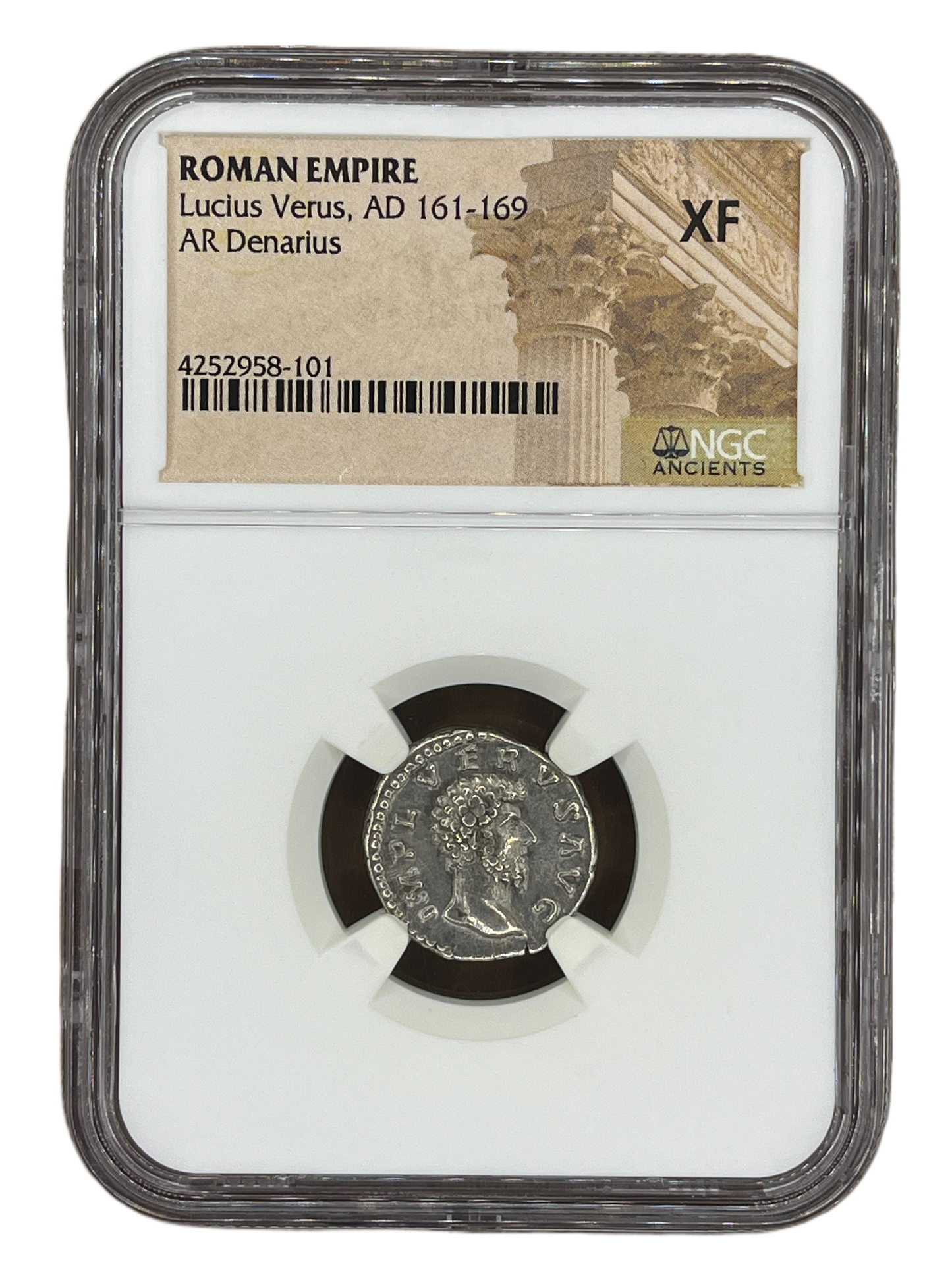 Lucius Verus (161-169 AD) ~ AR Denarius ~ NGC Extra Fine