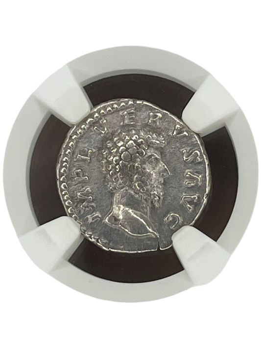 Lucius Verus (161-169 AD) ~ AR Denarius ~ NGC Extra Fine