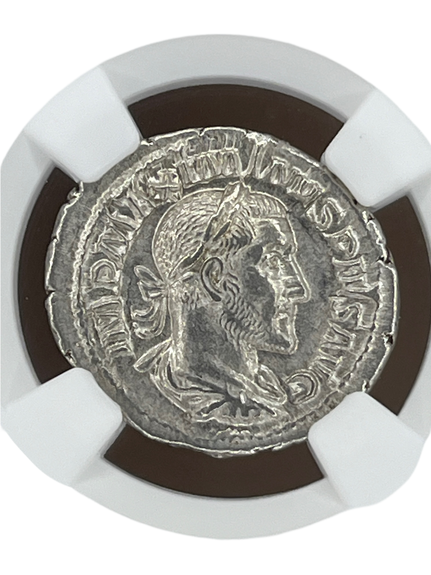 Maximinus I (235-238 AD) ~ AR Denarius ~ NGC About Uncirculated