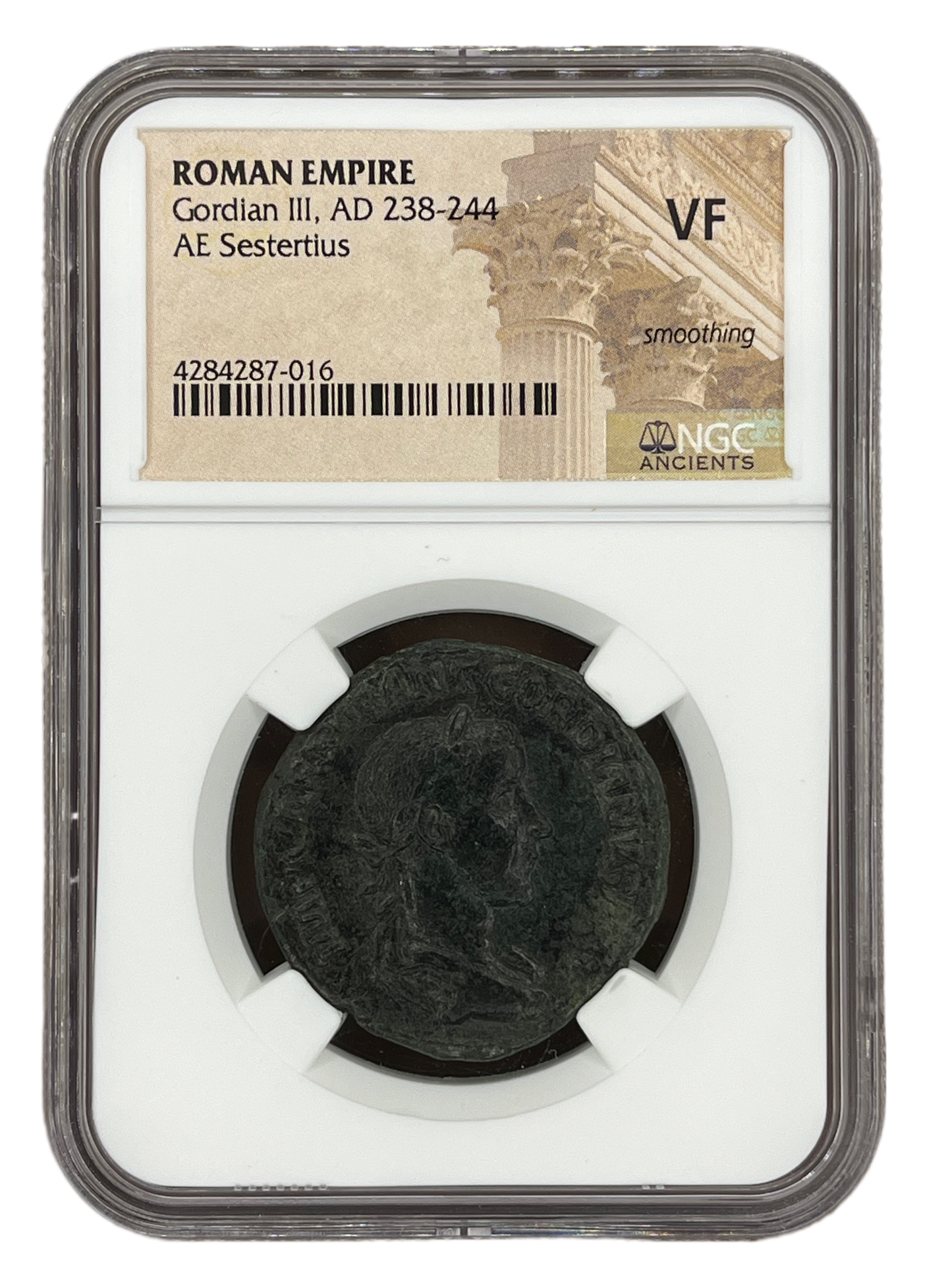 Gordian III (238-244 AD) ~ AE Sestertius ~ NGC Very Fine