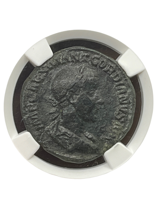 Gordian III (238-244 AD) ~ AE Sestertius ~ NGC Very Fine