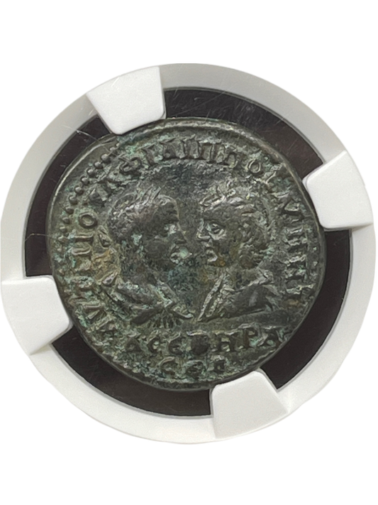 Philip 1 & Otacilia (244-249 AD) ~ AE28 ~ NGC Choice Very Fine