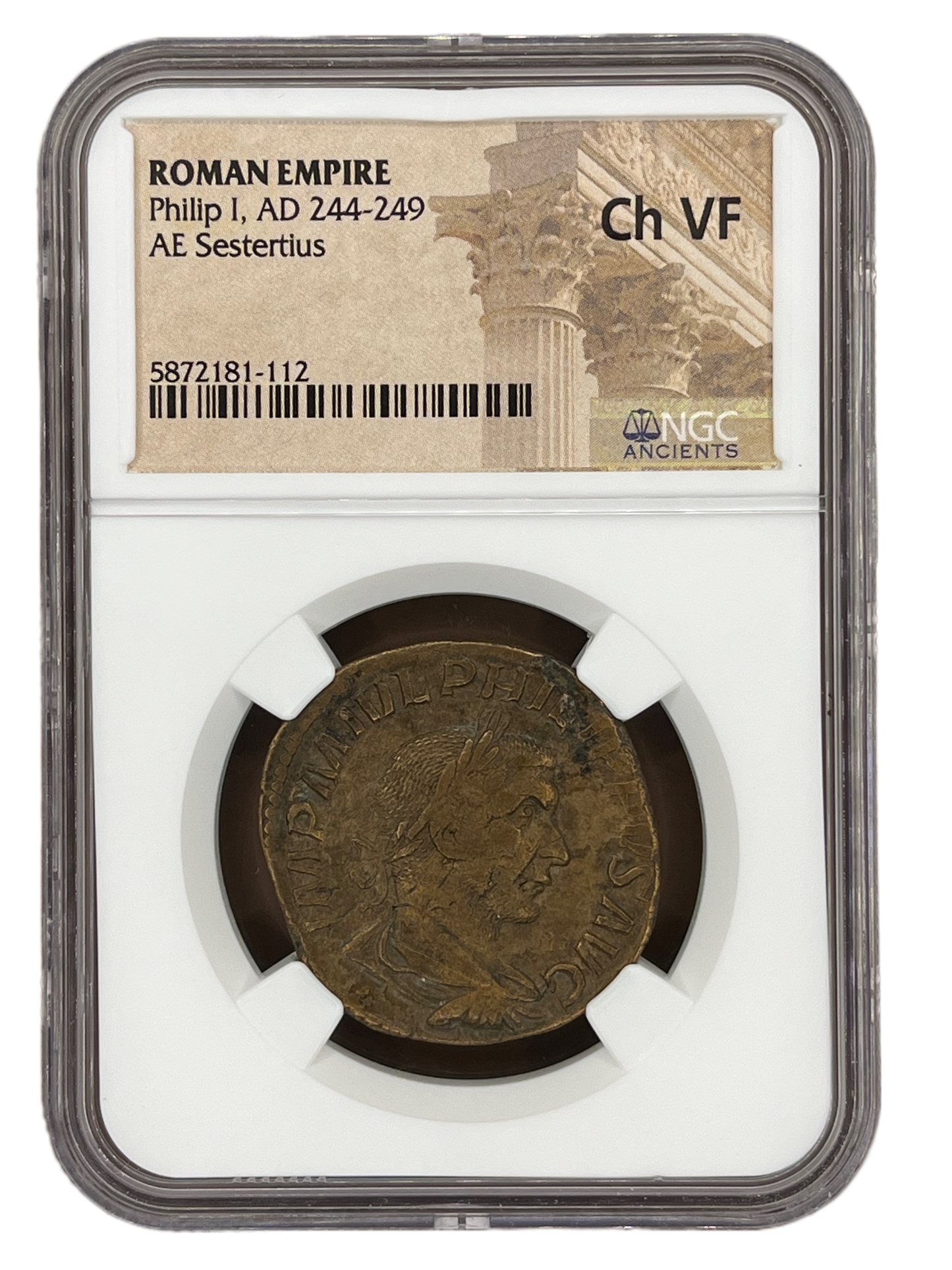 Philip I (244-249 AD) ~ AE Sestertius ~ NGC Choice Very Fine