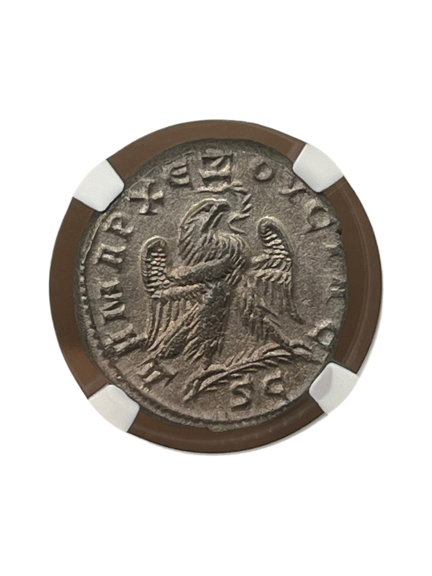 Herennius Etruscus (251 AD) ~ BI Tetradrachm ~ NGC About Uncirculated