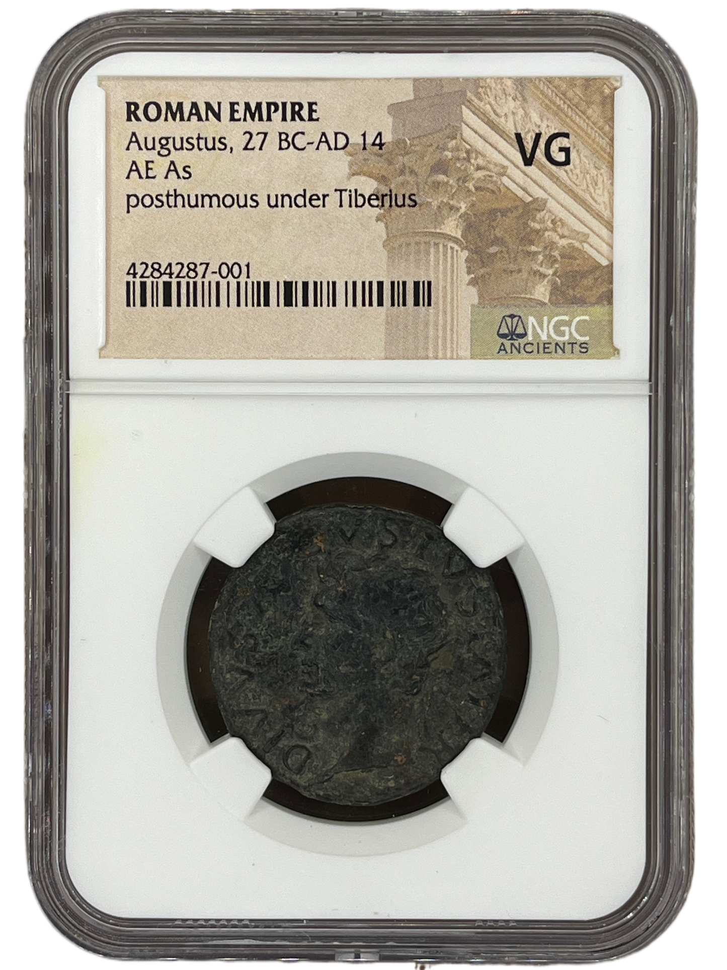 Augustus (27 BC -14 AD) ~ AE As ~ NGC Almost Good