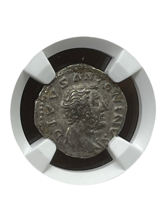 Antoninus Pius (138-161 AD) ~ AR Denarius ~ NGC Extra Fine