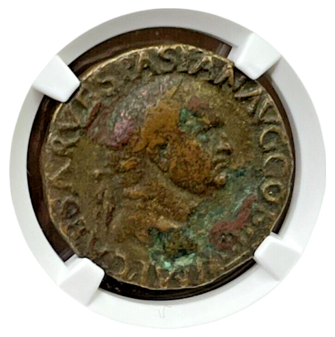 Vespasian (69-79 AD) ~ AE As ~ NGC Choice Fine