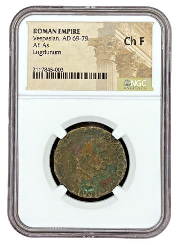 Vespasian (69-79 AD) ~ AE As ~ NGC Choice Fine