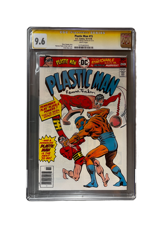 Plastic Man ~ Issue #15: October-November 1976, CGC Graded 9.6, Ramona Fradon Signed