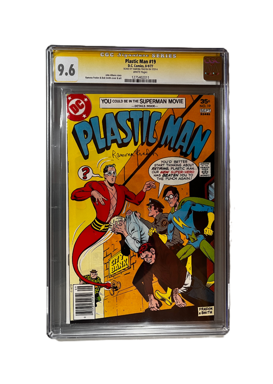 Plastic Man ~ Issue #19: August-September 1977, CGC Graded 9.6, Ramona Fradon Signed