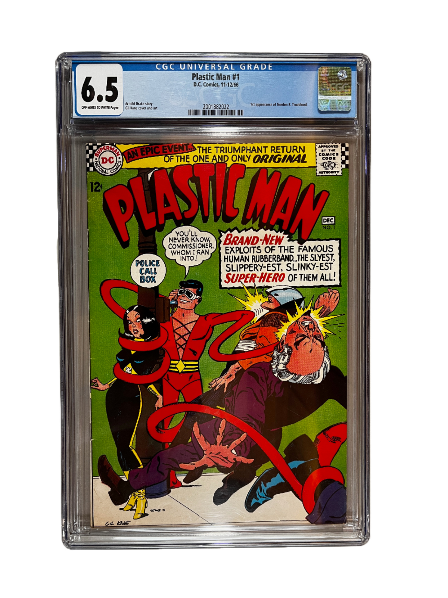 Plastic Man ~ Issue #1: November-December 1966, CGC Graded 6.5