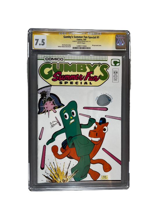 Gumby's Summer Fun Special ~ Issue #1: July 1987, CGC Graded 7.5, Arthur Adams Signed