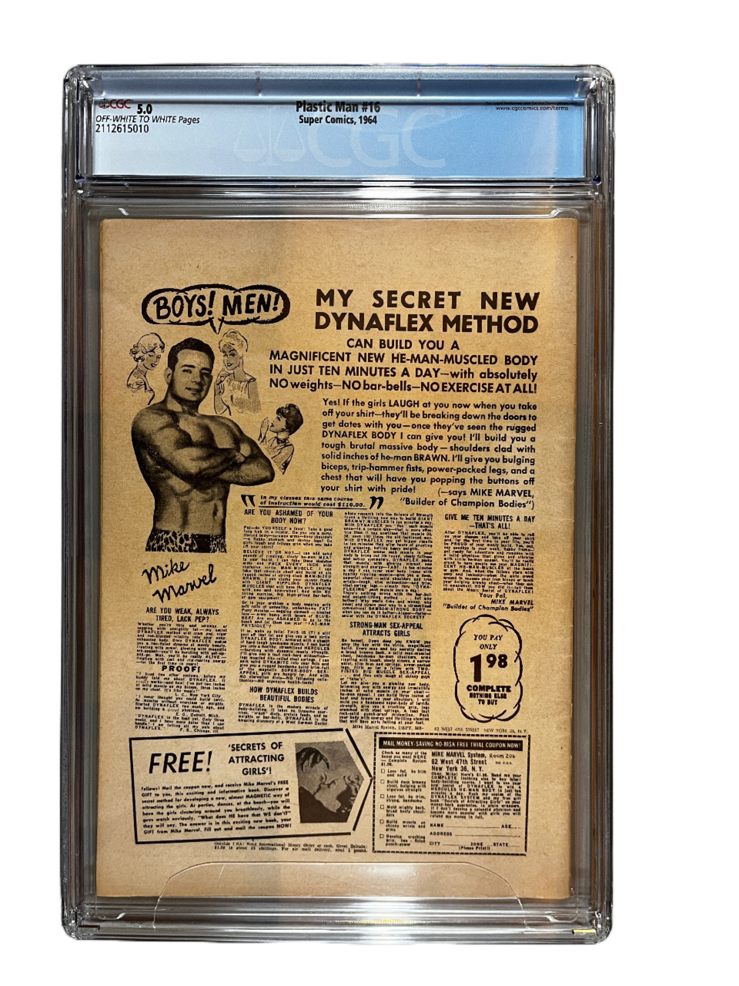 Plastic Man ~ Issue #16: 1964, CGC Graded 5.0