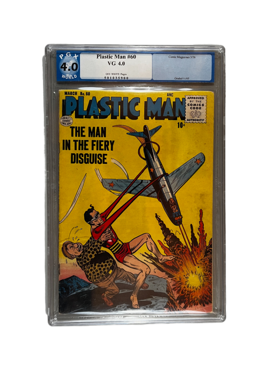 Plastic Man ~ Issue #60: March 1956, PGX Graded 4.0