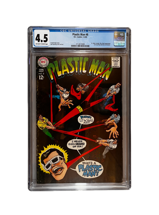 Plastic Man ~ Issue #8: January-February 1968, CGC Graded 4.5