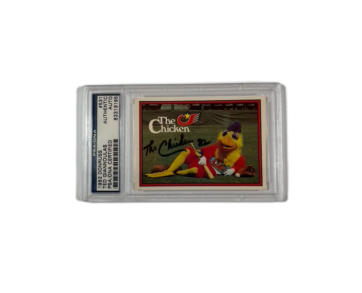 San Diego Chicken ~ 1982 Donruss, Signed