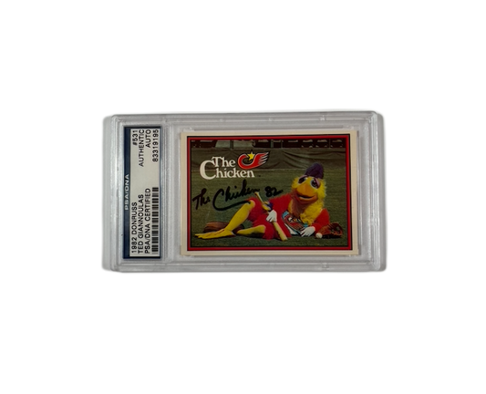 San Diego Chicken ~ 1982 Donruss, Signed